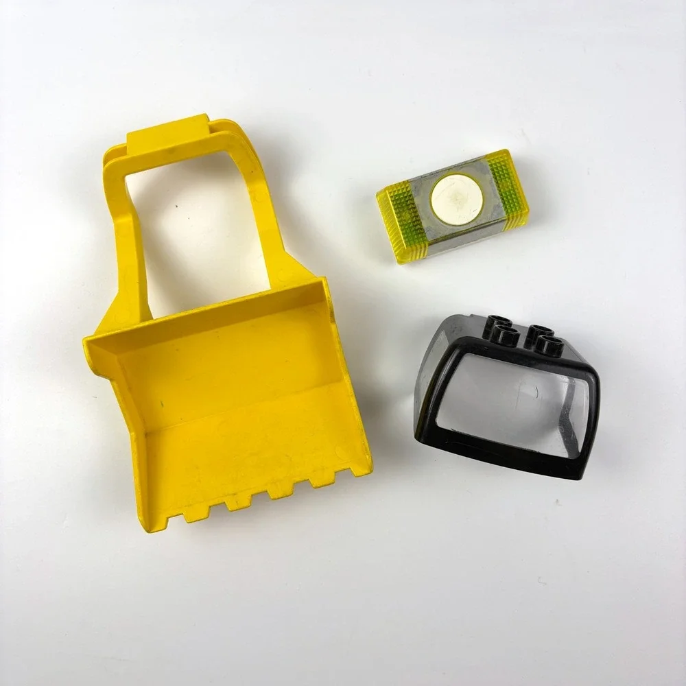 VTG Lego Duplo Replacement Parts 2814 Big‎ Wheels Road Worker Set Siren w Light